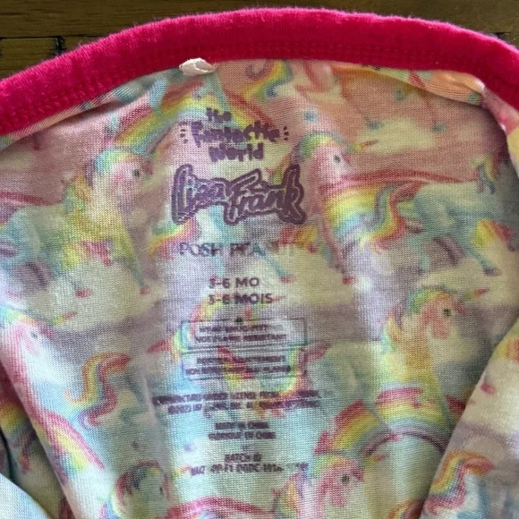 Posh peanut x lisa frank markie magic convertible one piece 3-6 month rare - Picture 2 of 4